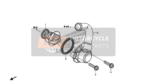 Honda CBR500RA 2016 Termostato per un 2016 Honda CBR500RA