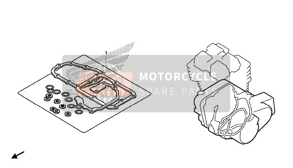 Honda CBR500RA 2016 EOP-2 Gasket Kit B for a 2016 Honda CBR500RA