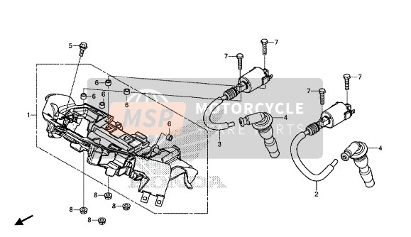 Honda CBR500RA 2016 Bobine d'allumage pour un 2016 Honda CBR500RA