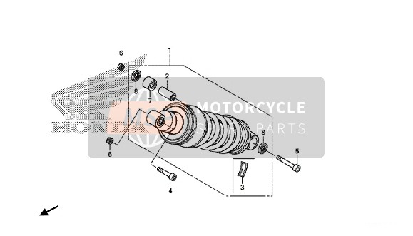 Honda CBR650F 2016 Coussin arrière pour un 2016 Honda CBR650F