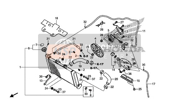 90647657671, Clip, Purse Lock, Honda, 1