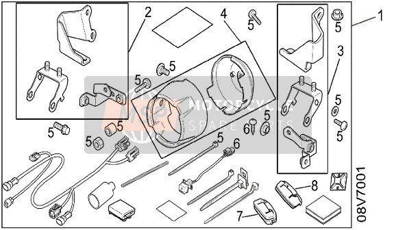 08V02MJPG50, Cover Set, Fr Fog, Honda, 0