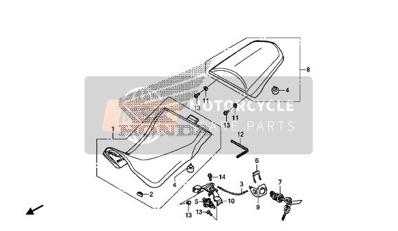 Honda CRF1000A 2016 SEAT for a 2016 Honda CRF1000A