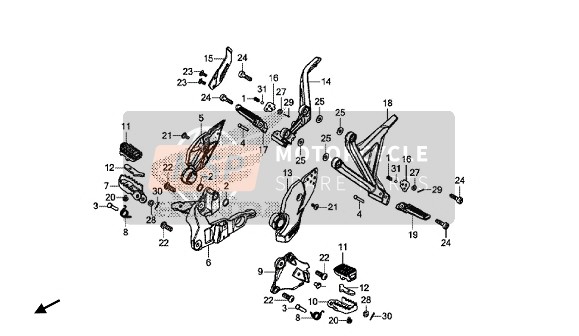 Honda CRF1000A 2016 Étape pour un 2016 Honda CRF1000A