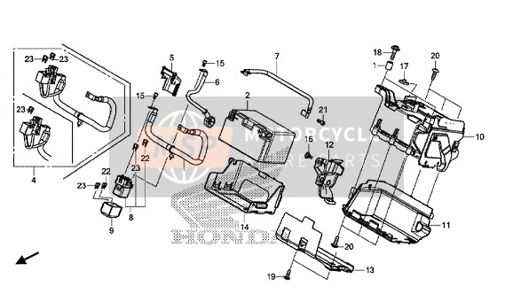 Honda CRF1000A 2016 BATTERIE für ein 2016 Honda CRF1000A