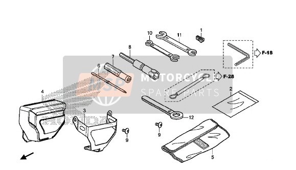 Honda CRF1000A 2016 TOOL for a 2016 Honda CRF1000A