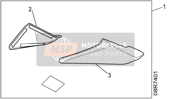 Honda CRF1000A 2016 Kit, Bovenste geleider voor een 2016 Honda CRF1000A