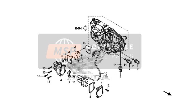 90004MJPG50, Flanschinnensechskantschr, Honda, 2