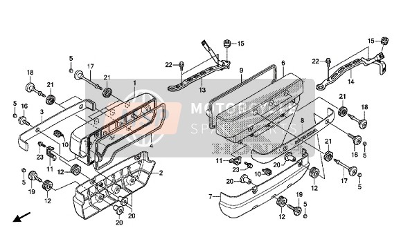 Honda GL1800B 2016 Cubierta de tapa de cilindro para un 2016 Honda GL1800B