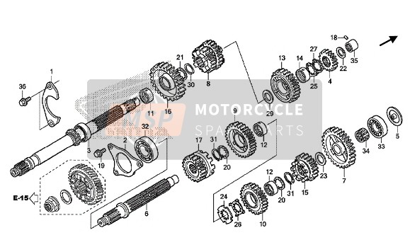 Honda GL1800B 2016 Transmisión para un 2016 Honda GL1800B