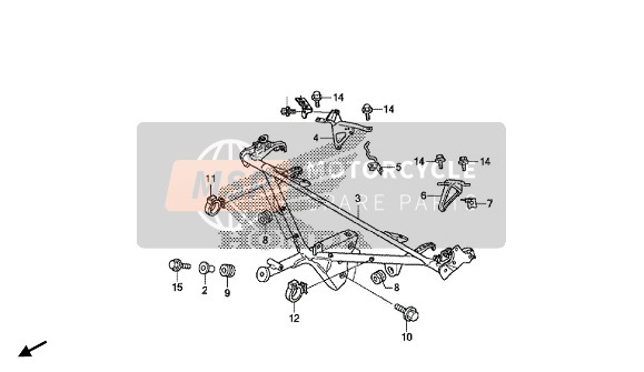 Honda GL1800B 2016 Cowling Stay per un 2016 Honda GL1800B