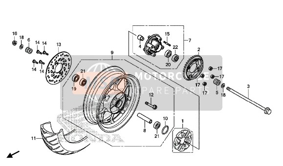 42650K26B00ZA, Wiel Samenstel, A. *NH303, Honda, 0