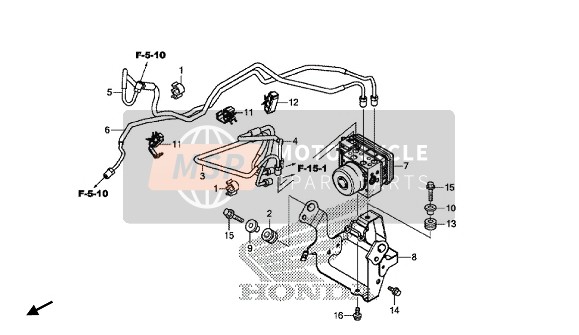 Honda NC750XD 2016 ABS Modulatore per un 2016 Honda NC750XD