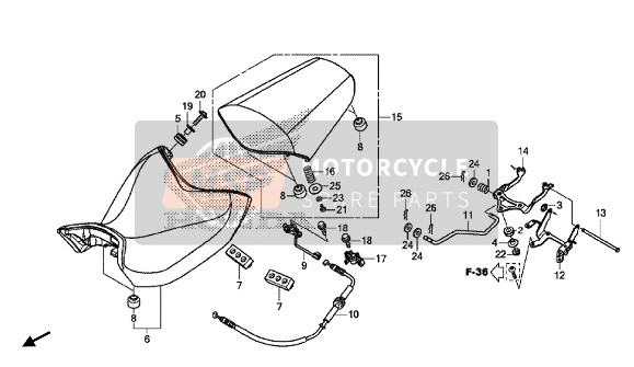 Honda NC750XD 2016 Posto A Sedere per un 2016 Honda NC750XD