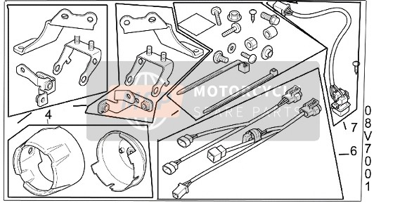 Honda NC750XD 2016 Kit, FR Nebbia ATT per un 2016 Honda NC750XD