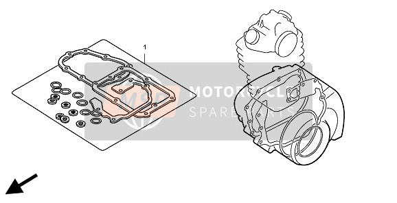 11191KY0601, Gasket,Crank Case, Honda, 0