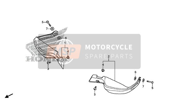 Honda VFR1200XDL 2016 ACHSSCHENKELSCHUTZ für ein 2016 Honda VFR1200XDL