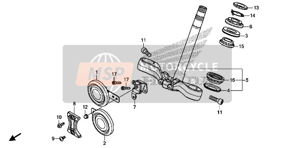 Honda CB1100EXCA 2017 STEERING STEM for a 2017 Honda CB1100EXCA