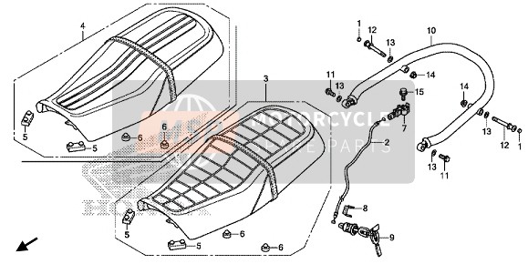 77200MGCJB1ZA, Ens. De Asiento,  Doble *t, Honda, 0