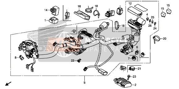 38301MGCD31, Relay Comp., Winker, Honda, 1