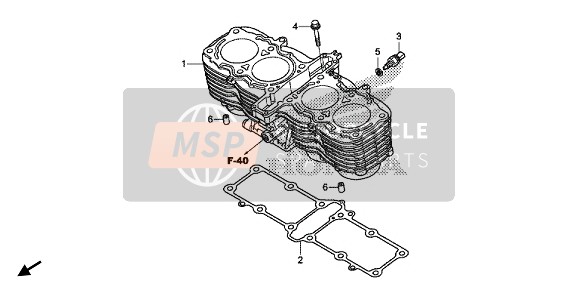 Honda CB1100RSNA 2017 Cylindre pour un 2017 Honda CB1100RSNA