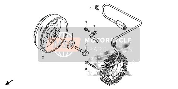 Honda CB1100RSNA 2017 Generator für ein 2017 Honda CB1100RSNA