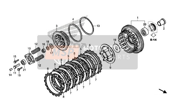 Honda CMX500 2017 CLUTCH for a 2017 Honda CMX500