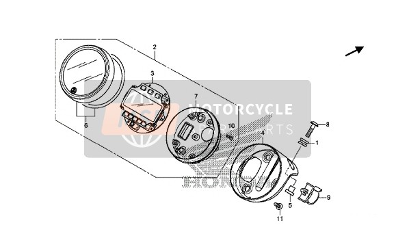 37210K87A00, Stay, Meter, Honda, 0