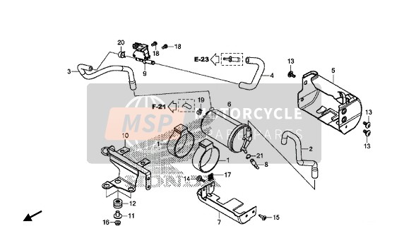 Honda CMX500 2017 Frasco para un 2017 Honda CMX500