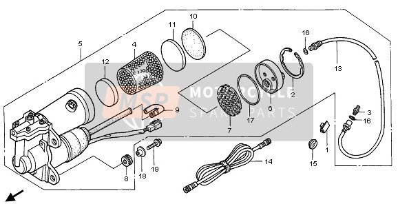 Honda GL1500A 1995 Pompe à air pour un 1995 Honda GL1500A