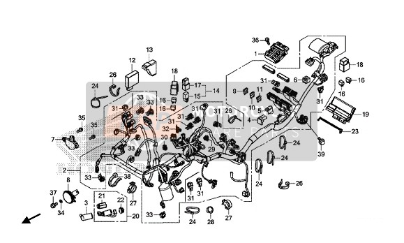 32100MJSD30, Harness, Wire, Honda, 0