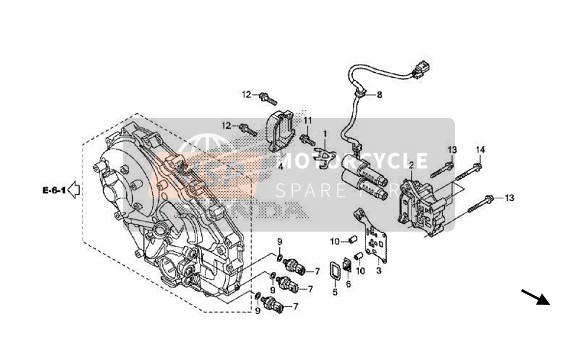 Honda NC750SD 2017 Solenoide lineal para un 2017 Honda NC750SD