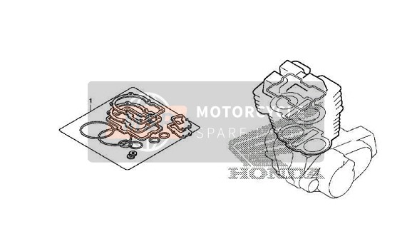 Honda NC750SD 2017 EOP-1 Gasket Kit A for a 2017 Honda NC750SD