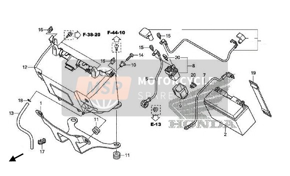 Honda NC750SD 2017 BATTERIE für ein 2017 Honda NC750SD