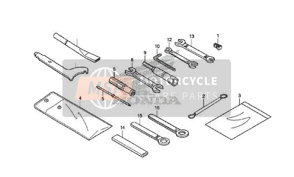 Honda NC750SD 2017 TOOLS for a 2017 Honda NC750SD