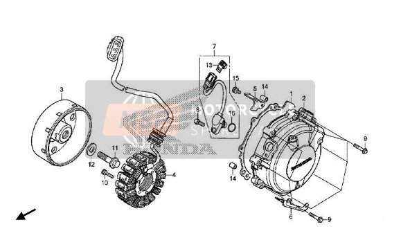 Honda VFR800F 2017 GENERATOR for a 2017 Honda VFR800F