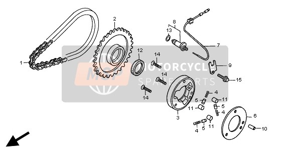 Honda CMX250C 1998 STARTING CLUTCH for a 1998 Honda CMX250C