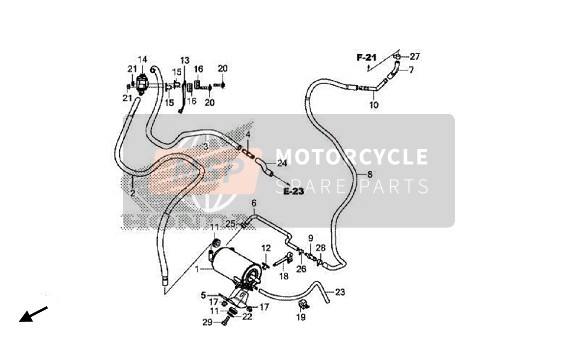 950024085008, Clamp, Tube (D8.5), Honda, 2