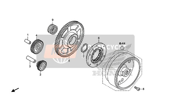 Honda ADV750 2018 STARTING CLUTCH for a 2018 Honda ADV750