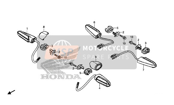 90123MKHD00, BOLT-WASHER, Special, 5X25, Honda, 0