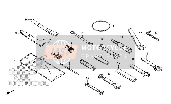 77236KEA000, Cavo Fissaggio Casco, Honda, 3