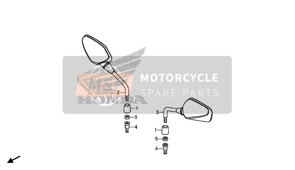 Honda CB1000R 2018 MIRROR for a 2018 Honda CB1000R