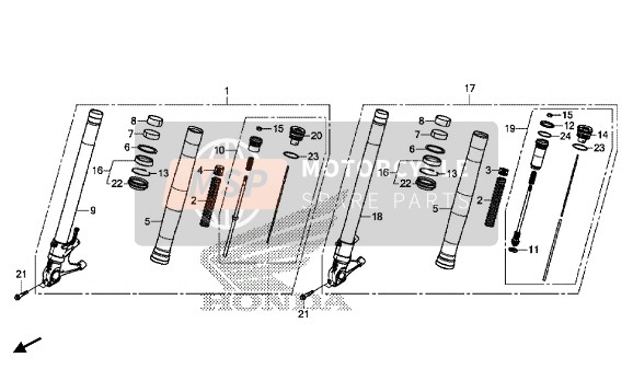 90134MEL000, Bolt, 8X45, Honda, 1