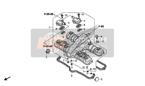 Honda CB1100NA 2018 Coperchio della testata del cilindro per un 2018 Honda CB1100NA