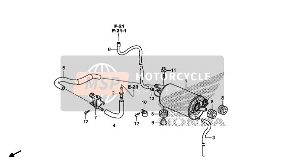 Honda CB1100NA 2018 Bus voor een 2018 Honda CB1100NA