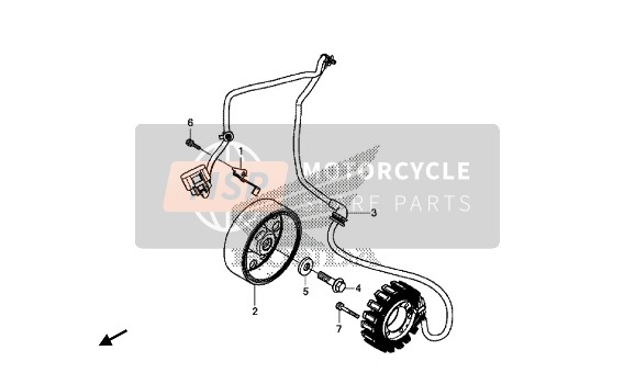 Honda CB650FA 2018 Générateur pour un 2018 Honda CB650FA