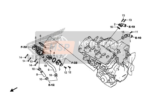 Honda CB650FA 2018 Thermostat für ein 2018 Honda CB650FA