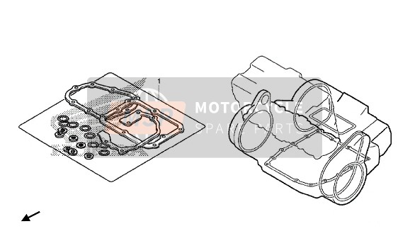 Honda CB650FA 2018 EOP-2 Kit de joint B pour un 2018 Honda CB650FA