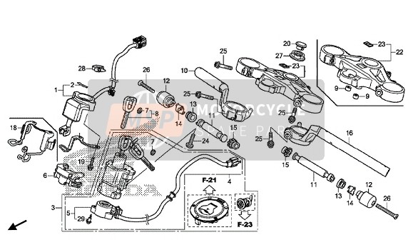 53191MKFD60, Stay, Clutch & Harness, Honda, 0