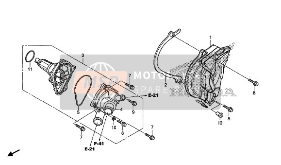 Honda CBR1000S2 2018 WATER PUMP for a 2018 Honda CBR1000S2